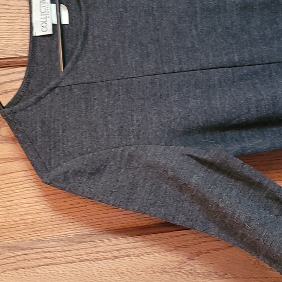 XS Wool Charcoal Dress with large pockets! - Picture 2 of 6